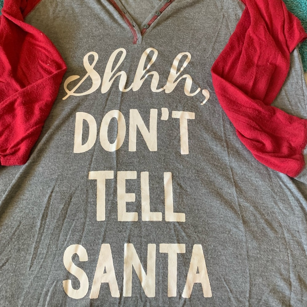 PJ Salvage “Don’t Tell Santa”  Sleepshirt ❤️